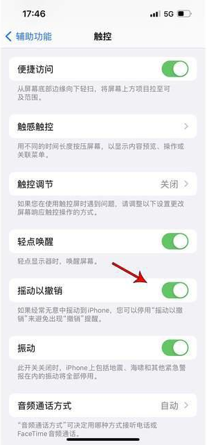 小榄镇苹果手机维修分享iPhone手机如何设置摇一摇删除文字 